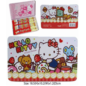 ✨現貨✨Sanrio Hello Kitty 12色木顏色筆#206625