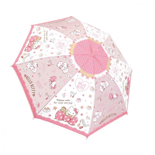 ✨現貨✨日本直送 HELLO KITTY 長柄雨傘 雨遮 55cm#106211