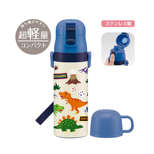 ✨現貨✨Skater 2WAY超輕冷暖保溫水壺(恐龍)470ml#483905