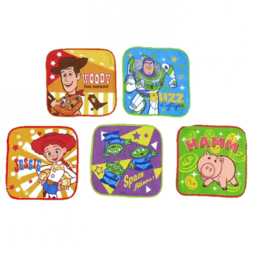 *現貨*ToyStory毛巾 洗面巾 返學手巾 抺手巾 size:約H15×W15cm(5條裝)#785753