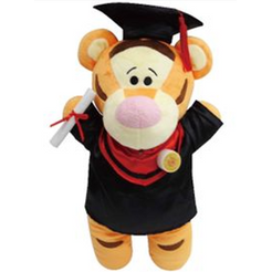 ✨現貨✨Disney - 廸士尼 跳跳虎 發光襟章 畢業公仔 毛公仔 12