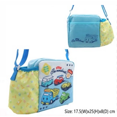 THE RUNABOUTS 小童斜揹袋連水樽格 側揹袋 小食袋 小息袋 約 25.00 × 8.00 × 17.50 cm(231680)