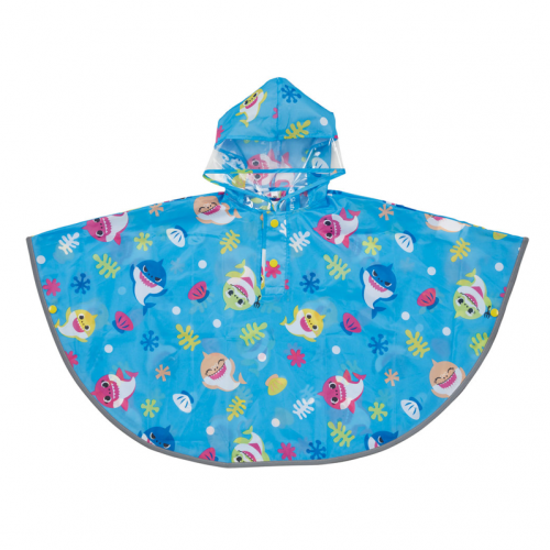 *現貨*日本直送 Baby Shark 兒童斗蓬型雨衣 小童雨衣 (80-100cm)#575204