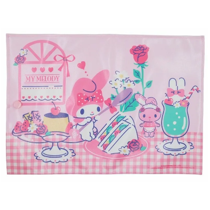 MY MELODY 帆布檯墊 餐墊  枱墊 可卷可摺枱墊 尺寸:約 48 × 34 cm (231246)