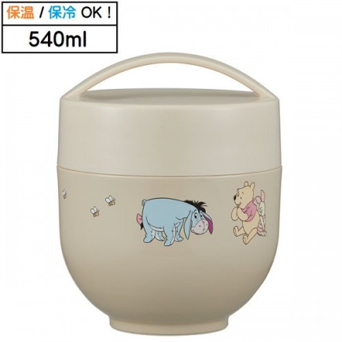 *現貨*日本Skater 超輕量Ag+抗菌保溫飯壺( 維尼)#548864
