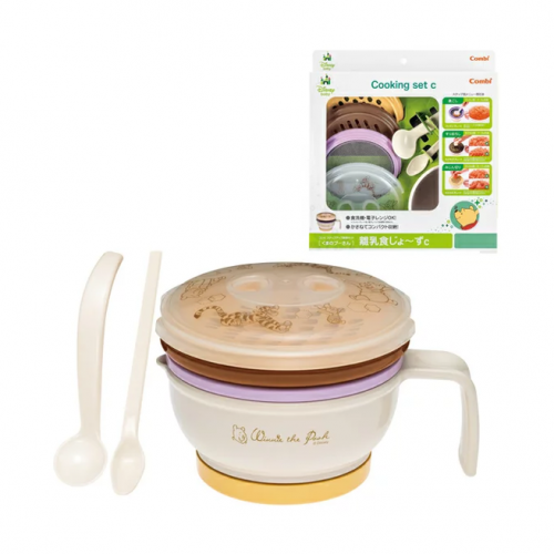 ✨現貨✨日本直送 小熊維尼 分段食物調理器 維尼餐具套裝 #149556
