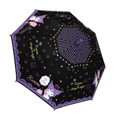 ✨現貨✨日本直送 KUROMI 長柄雨傘 雨遮 55cm#106235