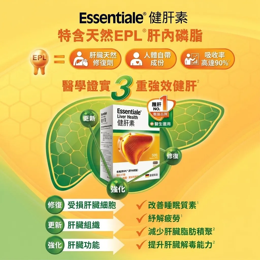*預購產品*德國肝藥權威ESSENTIALE健肝素100粒300mg