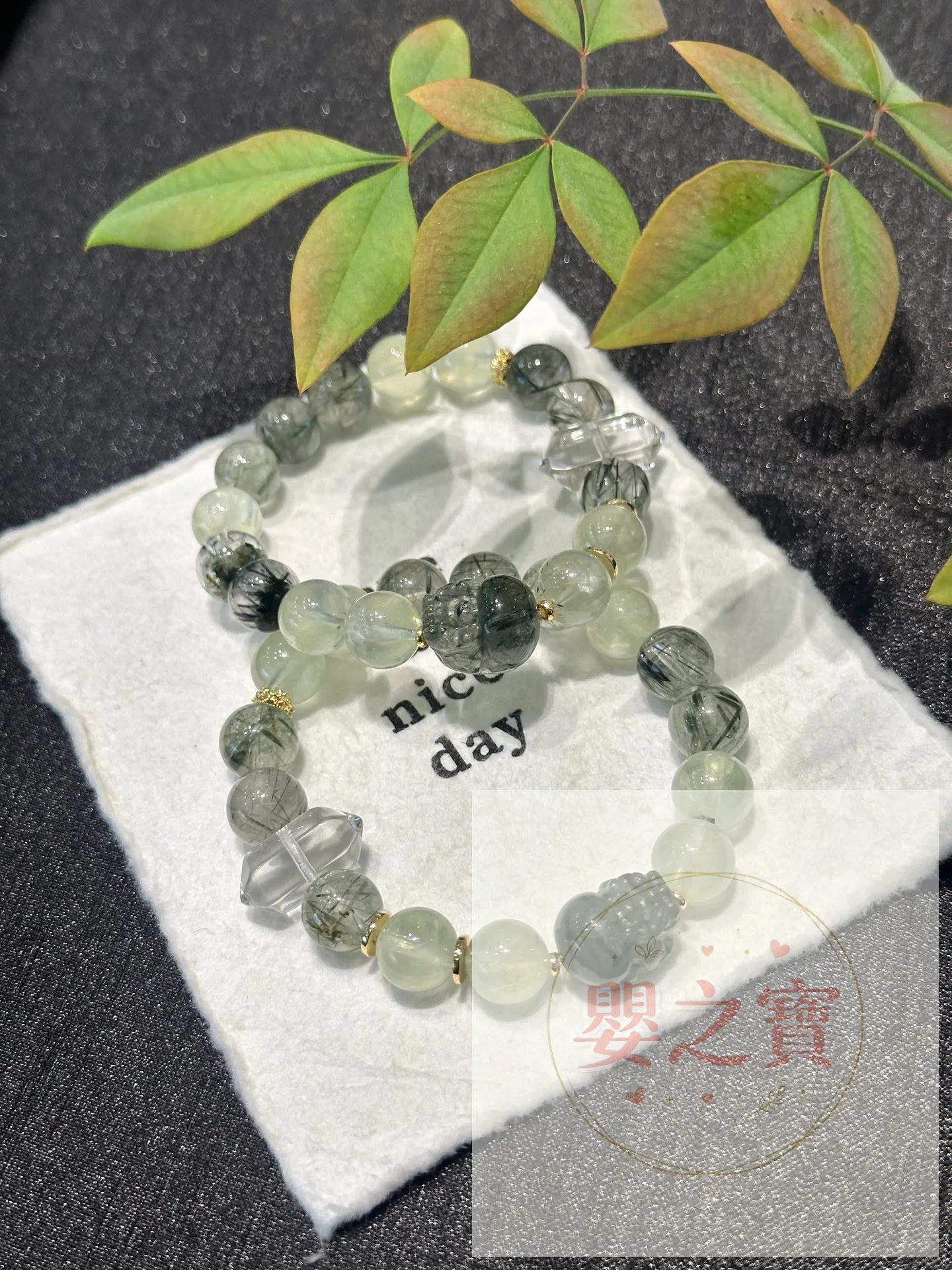 *預訂*vsl3456｜綠發貔貅手串 *預計到貨日期:10月中*