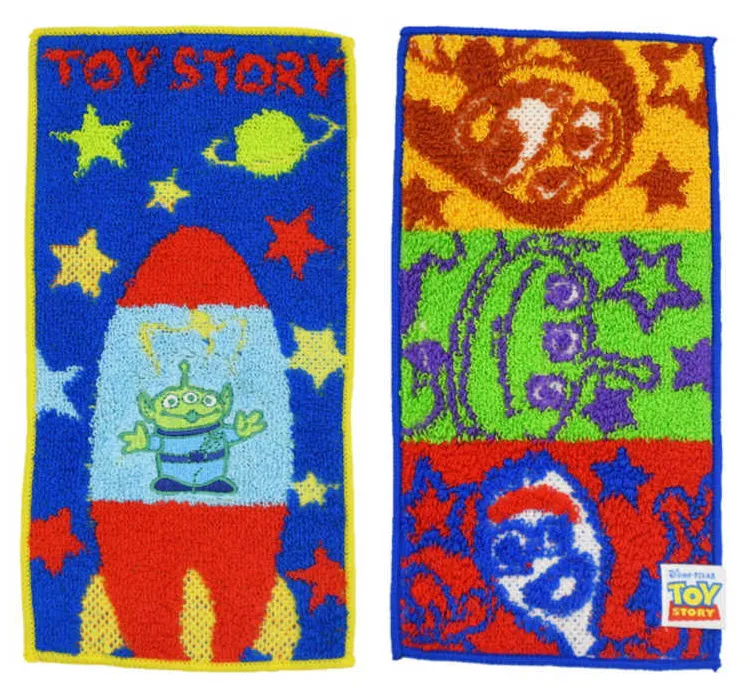 *現貨*日本直送 抗菌加工 口袋巾 手巾 TOY STORY手巾 (2條裝) size: 約10*20 cm #723878