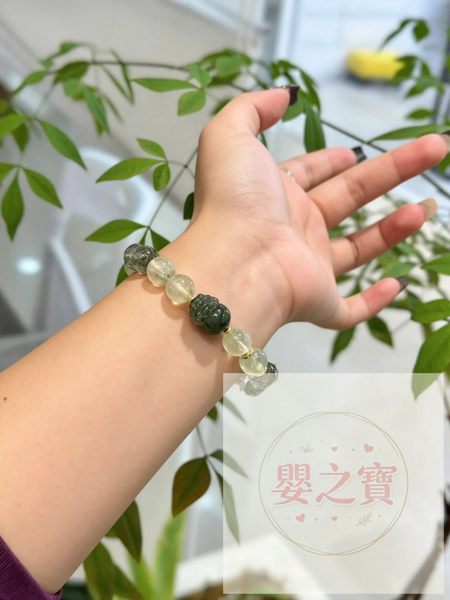 *預訂*vsl3456｜綠發貔貅手串 *預計到貨日期:10月中*