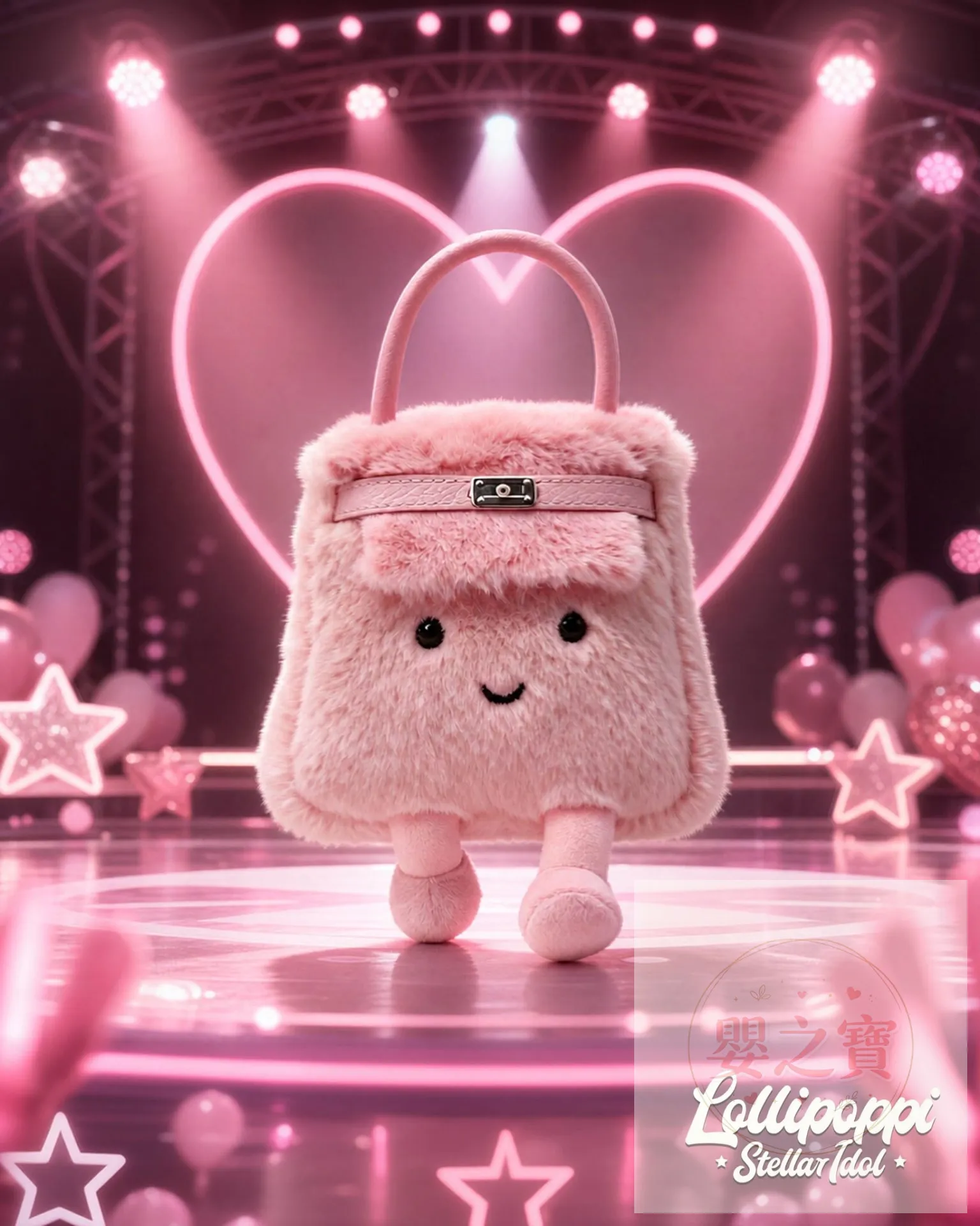 *預訂*🎤✨ 【Lollipoppi 最新力作】Plush BagCharm Blind Box - Stellar Idol Series