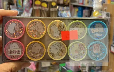 *現貨*角落生物 10粒庄圓形印章