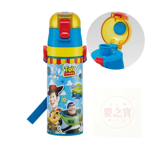 *現貨*日本Skater 保溫/保冷 超輕量 可鎖扣 直飲式不鏽鋼水樽(ToyStory 反斗奇兵) 附斜咩帶
