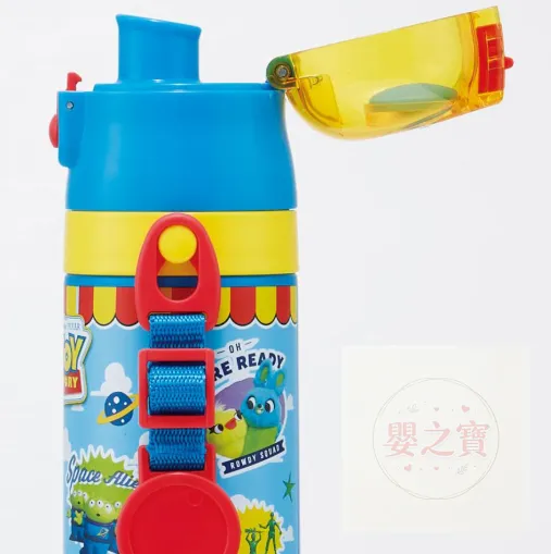 *現貨*日本Skater 保溫/保冷 超輕量 可鎖扣 直飲式不鏽鋼水樽(ToyStory 反斗奇兵) 附斜咩帶