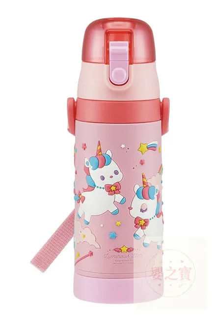 日本Skater 保温/保冷 可锁扣 直饮式 3D儿童 不锈钢水樽 480ml ( UNICORN )